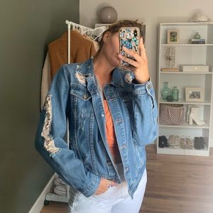 Jean Distressed Jacket